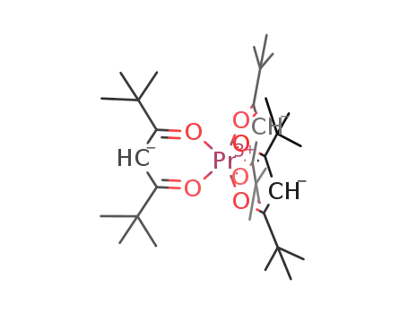 Molecular Structure of 15492-48-5 (PR(TMHD)3)