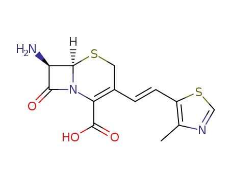 7-amino-3-[(E)-2-(4-methylthiazol-5-yl)vinyl]-3-cephem-4-carboxylic acid