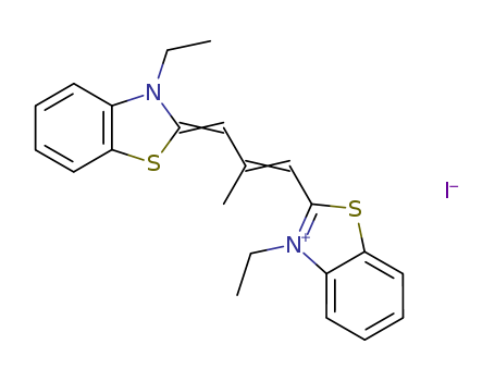 3-ethyl-2-[3-(3-ethyl-3H-benzothiazol-2-ylidene)-2-methylprop-1-enyl]benzothiazolium iodide