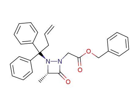2-<((benzyloxy)carbonyl)methyl>-1-(1,1-diphenylbut-3-en-1-yl)-4-methyl-1,2-diazetidin-3-one