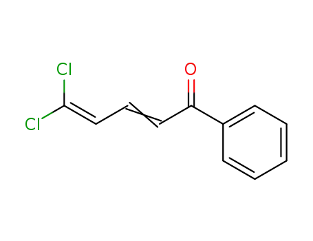 Molecular Structure of 66838-71-9 (2,4-Pentadien-1-one, 5,5-dichloro-1-phenyl-)