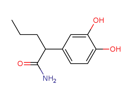 Molecular Structure of 154-62-1 (ALPHA-PROPYLDOPACETAMIDE)