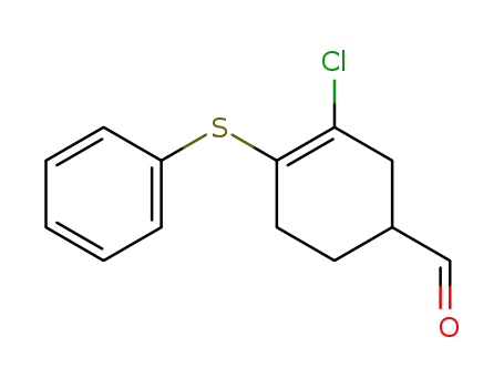 3-Cyclohexene-1-carboxaldehyde, 3-chloro-4-(phenylthio)-