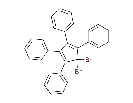 Molecular Structure of 102344-51-4 (Benzene,
1,1',1'',1'''-(5,5-dibromo-1,3-cyclopentadiene-1,2,3,4-tetrayl)tetrakis-)