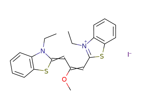 Benzothiazolium,
3-ethyl-2-[3-(3-ethyl-2(3H)-benzothiazolylidene)-2-methoxy-1-propenyl]-,
iodide