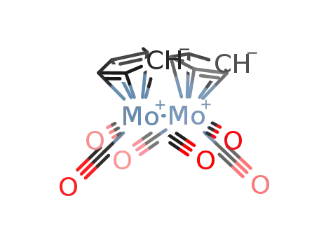 Molecular Structure of 12091-64-4 (CYCLOPENTADIENYLMOLYBDENUM TRICARBONYL DIMER)