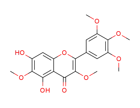 Molecular Structure of 30250-35-2 (5,7-dihydroxy-3,3',4',5',6-pentamethoxyflavone)