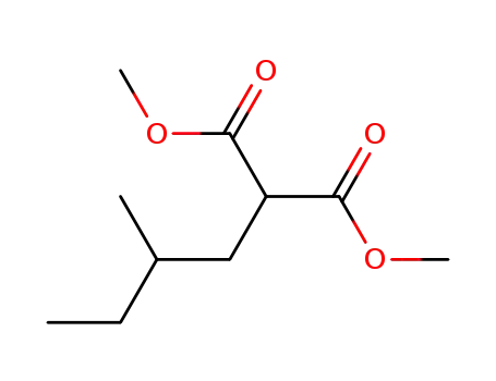Molecular Structure of 59107-99-2 (Dimethyl (2-methylbutyl)malonate, 97%)