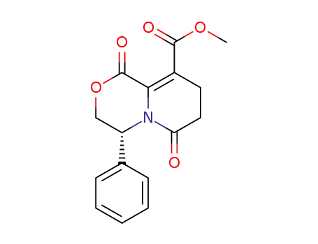 (4R)-1,6-dioxo-4-phenyl-1,3,4,6,7,8-hexahydropyrido[2, 1-c][1,4]oxazine-9-carboxylic acid methyl ester