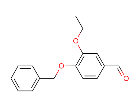 Molecular Structure of 60186-33-6 (4-BENZYLOXY-3-ETHOXYBENZALDEHYDE)