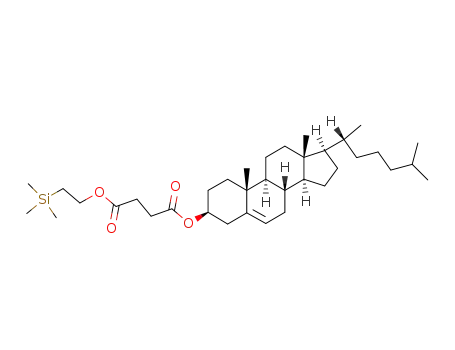 Molecular Structure of 92803-49-1 (5-cholesten-3β-yl 2-(trimethylsilyl)ethyl butanedioate)