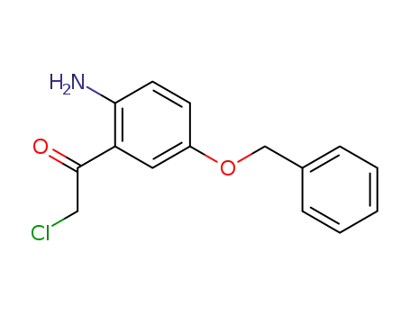 Molecular Structure of 109532-25-4 (Ethanone, 1-[2-amino-5-(phenylmethoxy)phenyl]-2-chloro-)