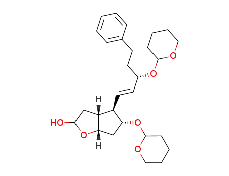 (3aR,4R,5R,6aS)-hexahydro-4-((3S,E)-5-phenyl-3-(tetrahydro-2H-pyran-2-yloxy)pent-1-enyl)-5-(tetrahydro-2H-pyran-2-yloxy)-2H-cyclopenta[b]furan-2-ol
