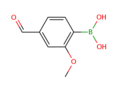 Molecular Structure of 1028479-47-1 (4-FORMYL-2-METHOXYPHENYLBORONIC ACID)