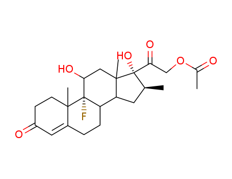 9-fluoro-11beta,17,21-trihydroxy-16beta-methylpregn-4-ene-3,20-dione 21-acetate