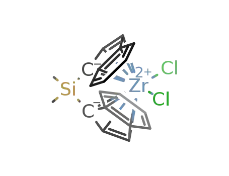 Molecular Structure of 121009-93-6 (rac-Dimethylsilylbis(1-indenyl)zirconium dichloride)