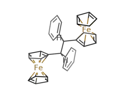 (C<sub>5</sub>H<sub>5</sub>)Fe(C<sub>5</sub>H<sub>4</sub>CH(C<sub>6</sub>H<sub>5</sub>)CH(C<sub>6</sub>H<sub>5</sub>)C<sub>5</sub>H<sub>4</sub>)Fe(C<sub>5</sub>H<sub>5</sub>)