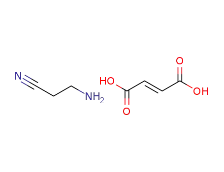Molecular Structure of 1119-28-4 (3-Aminopropionitrile fumarate)