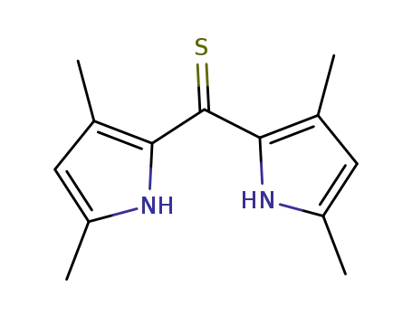 Molecular Structure of 1379003-11-8 (bis(3,5-dimethyl-1H-pyrrol-2-yl)methanethione)