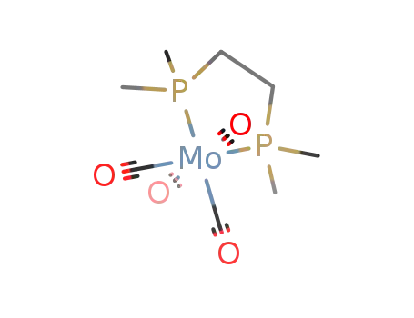 Molecular Structure of 40544-97-6 ((1,2-bis(dimethylphosphino)ethane)molybdenum tetracarbonyl)