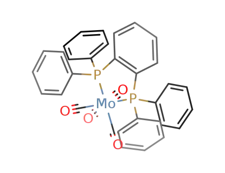 Molecular Structure of 111189-30-1 ((1,2-bis(diphenylphosphino)benzene)molybdenum tetracarbonyl)