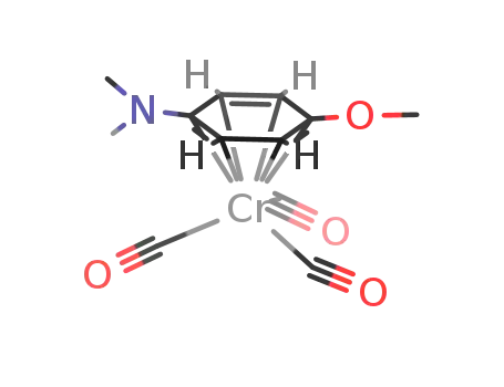 Molecular Structure of 77490-97-2 (tricarbonyl[η(6)-(N,N-dimethylamino)anisole]chromium)