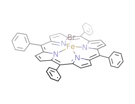Molecular Structure of 25482-27-3 (Fe(tetraphenylporphyrin)Br)