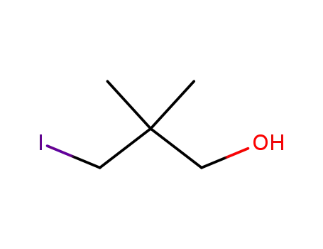 Molecular Structure of 51916-34-8 (3-iodo-2,2-dimethyl-1-propanol)