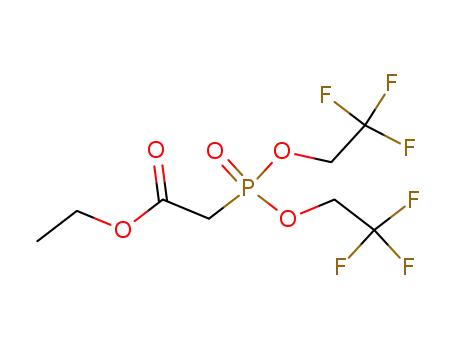 Molecular Structure of 124755-24-4 (ETHYL [BIS(2,2,2-TRIFLUOROETHOXY)PHOSPHINYL]ACETATE)