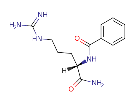 Molecular Structure of 965-03-7 (N(alpha)-Benzoylarginineamide)