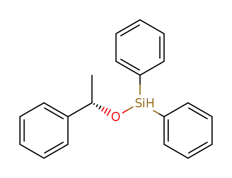 Molecular Structure of 79201-73-3 (Silane, diphenyl[(1S)-1-phenylethoxy]-)