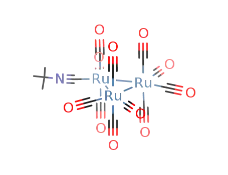 Ru<sub>3</sub>(carbonyl)11(t-butyl isocyanide)