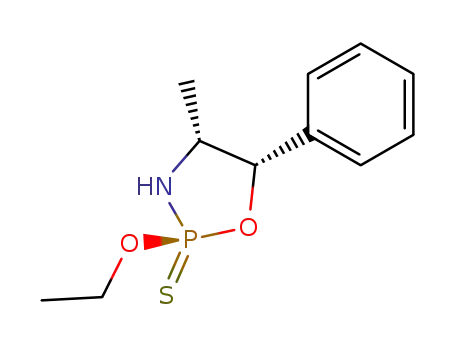 Molecular Structure of 81623-63-4 ((2S,4R,5S)-2-ethoxy-4-methyl-5-phenyl-1,3,2-oxazaphospholidine-2-thione)