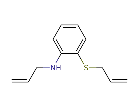 Molecular Structure of 102968-93-4 (Benzenamine, N-2-propenyl-2-(2-propenylthio)-)