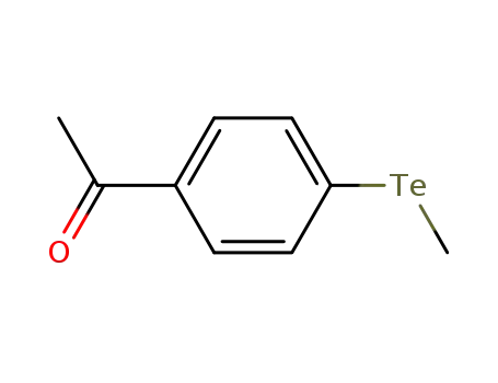 Molecular Structure of 32294-61-4 (1-[4-(Methyltelluro)phenyl]ethanone)