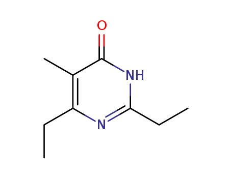 Molecular Structure of 859802-57-6 (2,6-diethyl-5-methyl-3<i>H</i>-pyrimidin-4-one)