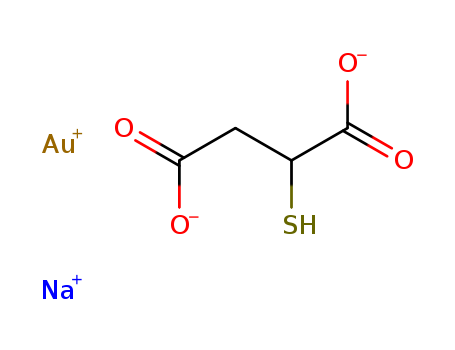 Butanedioic acid,2-mercapto-, gold(1+) sodium salt (1:1: )