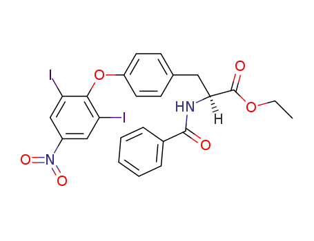 <i>O</i>-(2.6-diiodo-4-nitro-phenyl)-<i>N</i>-benzoyl-L-tyrosine ethyl ester