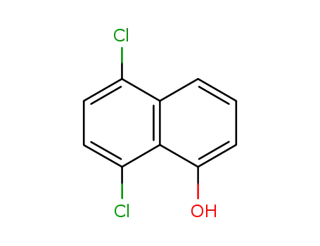 Molecular Structure of 1574-18-1 (5,8-dichloro-1-naphthol)