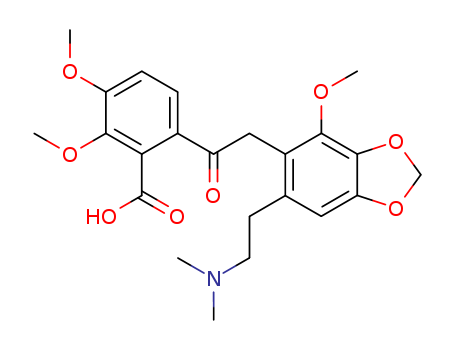 Benzoic acid,6-[2-[6-[2-(dimethylamino)ethyl]-4-methoxy-1,3-benzodioxol-5-yl]acetyl]-2,3-dimethoxy-