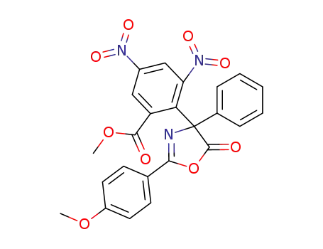 4-<2-(methoxycarbonyl)-4,6-dinitrophenyl>-2-(4-methoxyphenyl)-4-phenyl-5(4H)-oxazolone