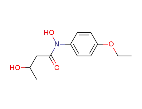 Molecular Structure of 98349-84-9 (N-(4-ethoxyphenyl)-N,3-dihydroxybutanamide)