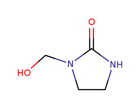 Molecular Structure of 15667-24-0 (1-(hydroxymethyl)-imidazolidin-2-one)