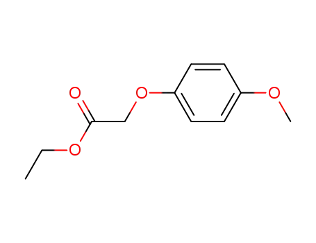Molecular Structure of 18598-23-7 ((4-METHOXYPHENOXY) ACETIC ACID ETHYL ESTER)