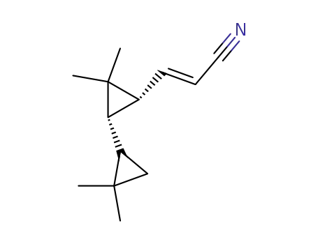 2-Propenenitrile,
3-[2-(2,2-dimethylcyclopropyl)-3,3-dimethyl-1-cyclopropen-1-yl]-, (E)-