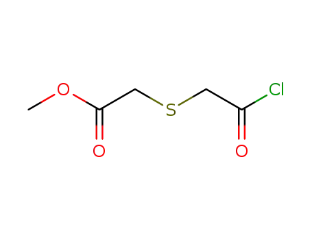 Molecular Structure of 61363-69-7 (Acetic acid, [(2-chloro-2-oxoethyl)thio]-, methyl ester)