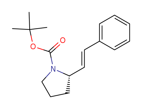 1-Pyrrolidinecarboxylic acid, 2-[(1E)-2-phenylethenyl]-, 1,1-dimethylethyl  ester, (2S)-