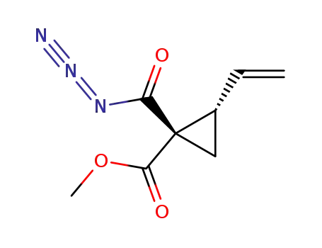 Molecular Structure of 159622-08-9 ((1S,2S)-1-Azidocarbonyl-2-vinyl-cyclopropanecarboxylic acid methyl ester)