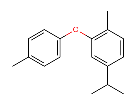 Molecular Structure of 98511-24-1 ((5-isopropyl-2-methyl-phenyl)-<i>p</i>-tolyl ether)