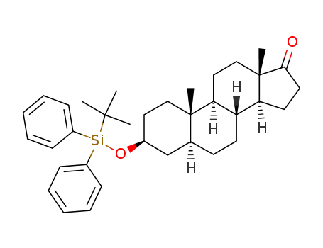 Molecular Structure of 400643-64-3 (3-(t-butyl)diphenylsiloxy-androstan-17-one)